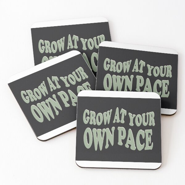 Item preview, Grow At Your Own Pace Retro Typography T-Shirt | Vintage Inspirational Quote designed and sold by Velora Printss.
