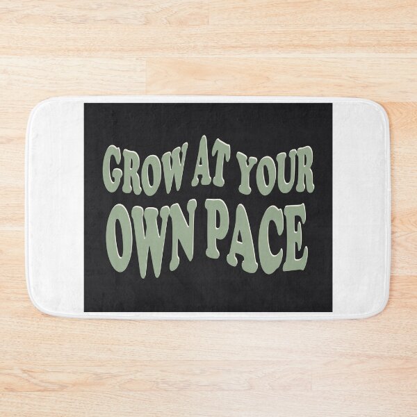 Item preview, Grow At Your Own Pace Retro Typography T-Shirt | Vintage Inspirational Quote designed and sold by Velora Printss.