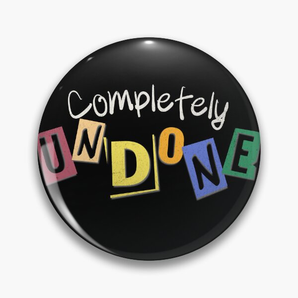 Item preview, Completely Undone | Funny Burnout & Overthinking Typography Design designed and sold by 1timelab.