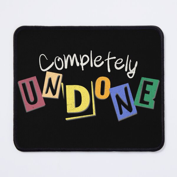 Item preview, Completely Undone | Funny Burnout & Overthinking Typography Design designed and sold by 1timelab.