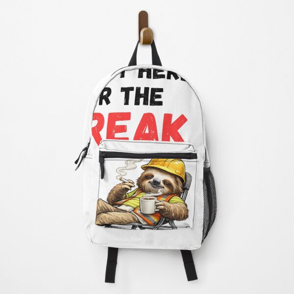 Item preview, I'm Just Here for the Break – Funny Construction Sloth designed and sold by Krystek-Studio .