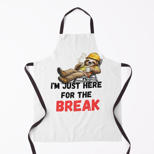 Item preview, I'm Just Here for the Break – Funny Construction Sloth designed and sold by KrystekShop.