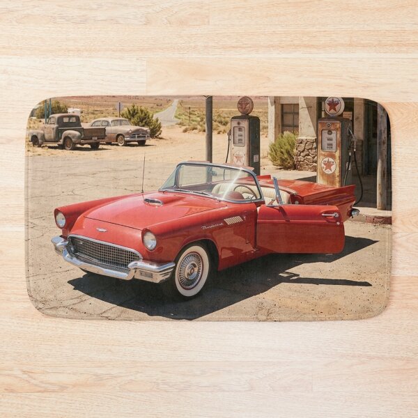 Item preview, Vintage Route 66 Red Convertible Car designed and sold by rebekawood.