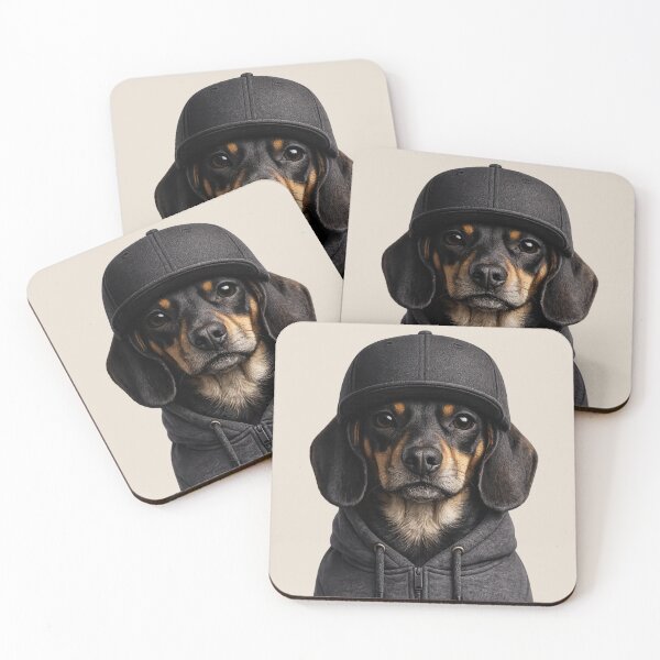 Item preview, Cool Dachshund In Hoodie designed and sold by BagFactoryUK.