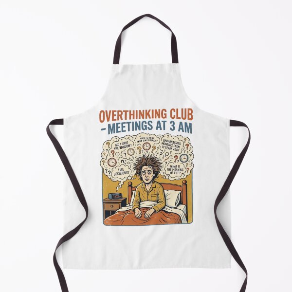 Item preview, Overthinking Club Meetings at 3 AM designed and sold by urbinet.
