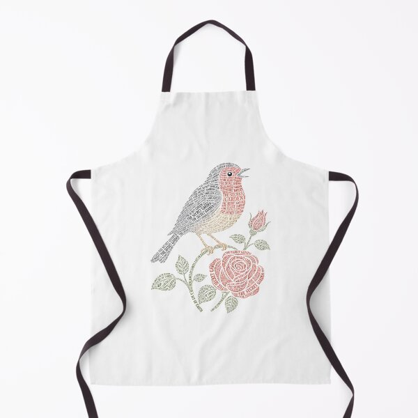 Item preview, The Secret Garden A Bit Of Earth Typographic Robin Bird Word Art designed and sold by Fenay Designs.