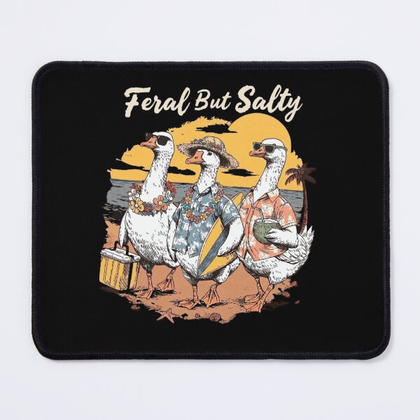 Item preview, Feral But Salty Funny Beach Goose Retro Summer Squad designed and sold by haitrieuic96.