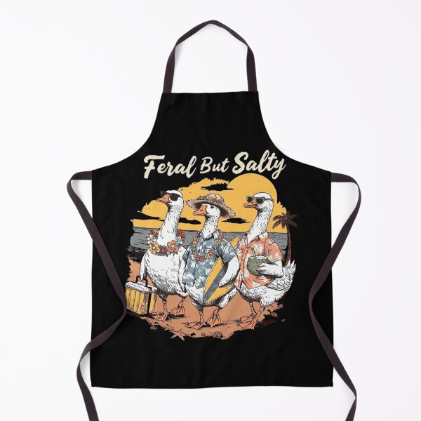 Item preview, Feral But Salty Funny Beach Goose Retro Summer Squad designed and sold by haitrieuic96.
