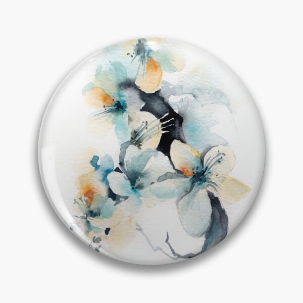 Item preview, Cherry blossoms watercolor painting illustration designed and sold by CanotStop.