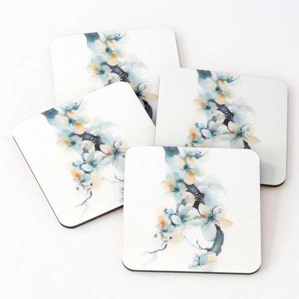 Item preview, Cherry blossoms watercolor painting illustration designed and sold by CanotStop.