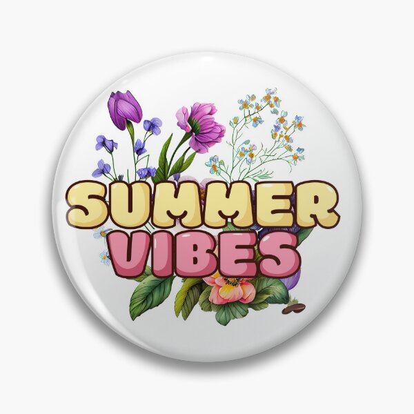 Item preview, Summer Vibes Floral Typography Design designed and sold by NightSpell.