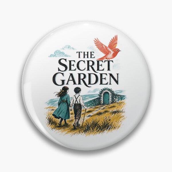 Item preview, The Secret Garden Woodblock Print Children Path To Hidden Door designed and sold by Fenay Designs.