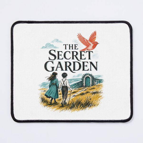 Item preview, The Secret Garden Woodblock Print Children Path To Hidden Door designed and sold by Fenay Designs.