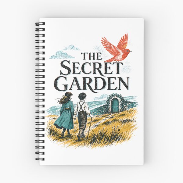 Item preview, The Secret Garden Woodblock Print Children Path To Hidden Door designed and sold by Fenay Designs.