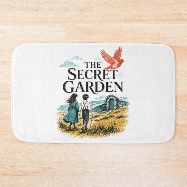 Item preview, The Secret Garden Woodblock Print Children Path To Hidden Door designed and sold by Fenay Designs.