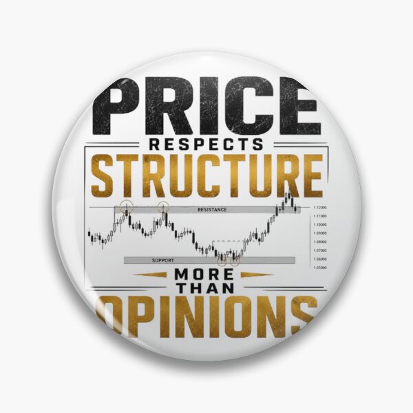 Item preview, Price Respects Structure More Than Opinions – Forex Trading Quote | Price Action Trader | Trading Psychology T-Shirt designed and sold by PipForgeStudio .