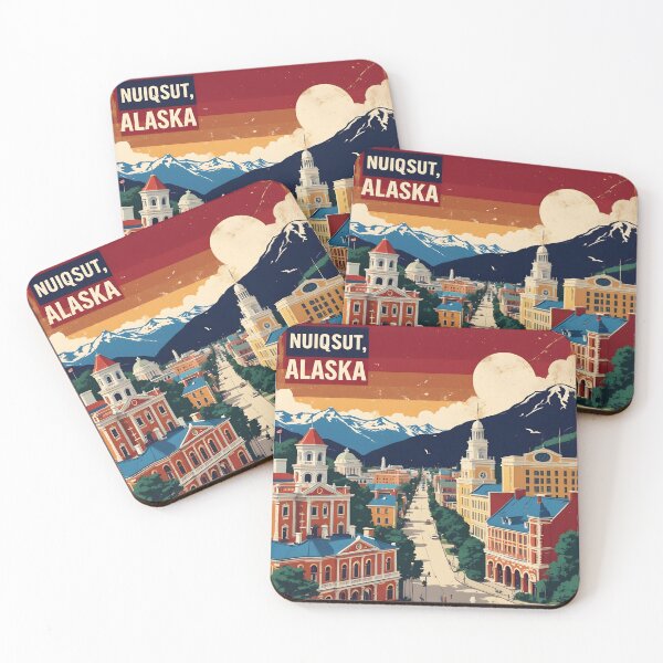 Item preview, Nuiqsut Alaska 1950s USA Vintage Travel Tourism designed and sold by TravelersGems.