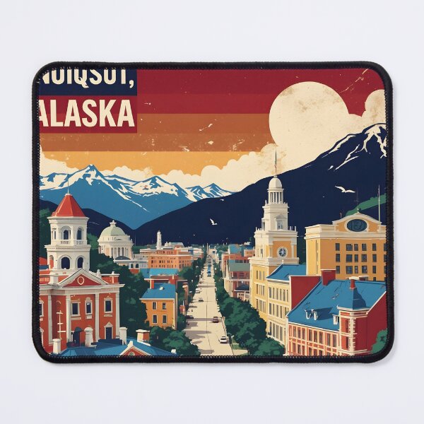 Item preview, Nuiqsut Alaska 1950s USA Vintage Travel Tourism designed and sold by TravelersGems.