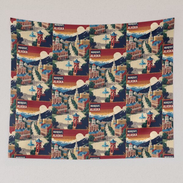 Item preview, Nuiqsut Alaska 1950s USA Vintage Travel Tourism designed and sold by TravelersGems.