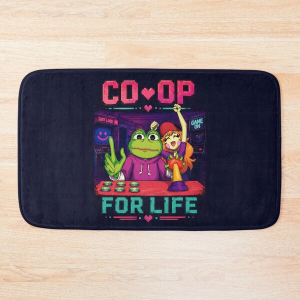 Item preview, Pepe Frog Gamer Couple Funny Meme | Retro Arcade Shirt | Co-Op For Life designed and sold by VinBasis.
