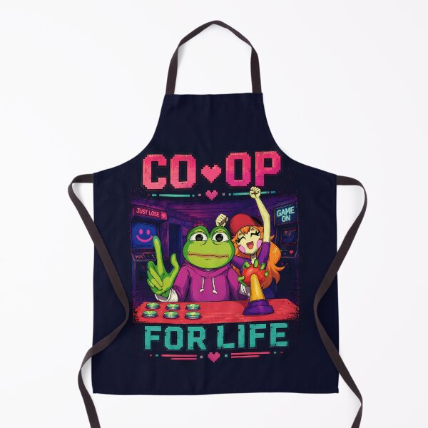Item preview, Pepe Frog Gamer Couple Funny Meme | Retro Arcade Shirt | Co-Op For Life designed and sold by VinBasis.