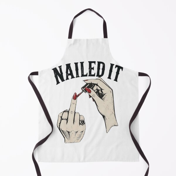 Item preview, Sassy Nailed It Middle Finger Nail Polish Retro Tattoo Art designed and sold by haitrieuic96.