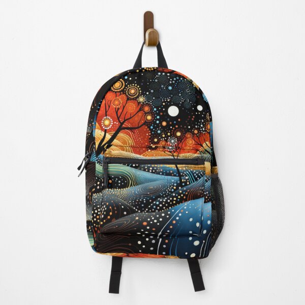 Item preview, Aboriginal Inspired Dot Art - Evening in the Valley of Trees designed and sold by GrinGalore.