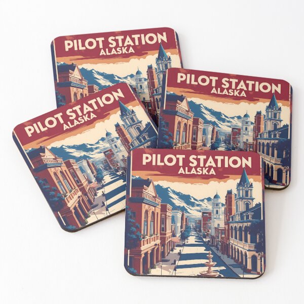 Item preview, Pilot Station Alaska 1950s USA Vintage Travel Tourism designed and sold by TravelersGems.