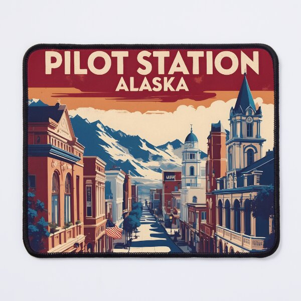 Item preview, Pilot Station Alaska 1950s USA Vintage Travel Tourism designed and sold by TravelersGems.