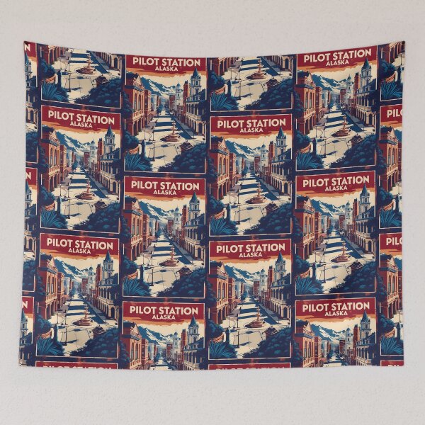 Item preview, Pilot Station Alaska 1950s USA Vintage Travel Tourism designed and sold by TravelersGems.