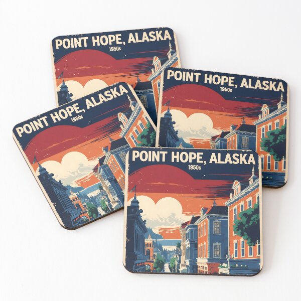 Item preview, Point Hope Alaska 1950s USA Vintage Travel Tourism designed and sold by TravelersGems.