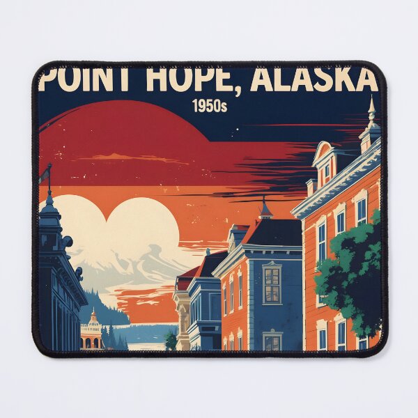 Item preview, Point Hope Alaska 1950s USA Vintage Travel Tourism designed and sold by TravelersGems.