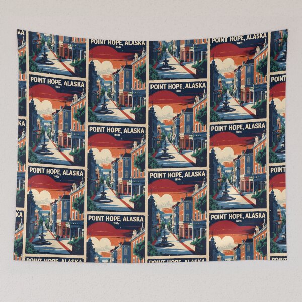 Item preview, Point Hope Alaska 1950s USA Vintage Travel Tourism designed and sold by TravelersGems.