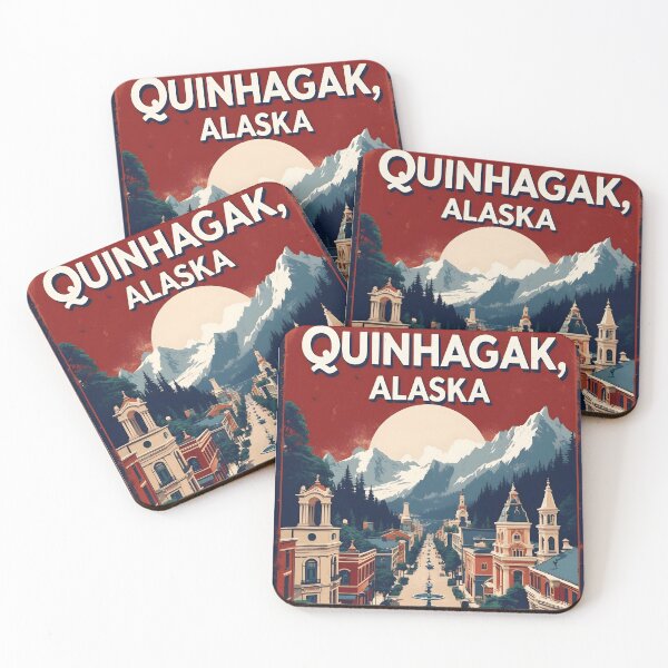 Item preview, Quinhagak Alaska 1950s USA Vintage Travel Tourism designed and sold by TravelersGems.