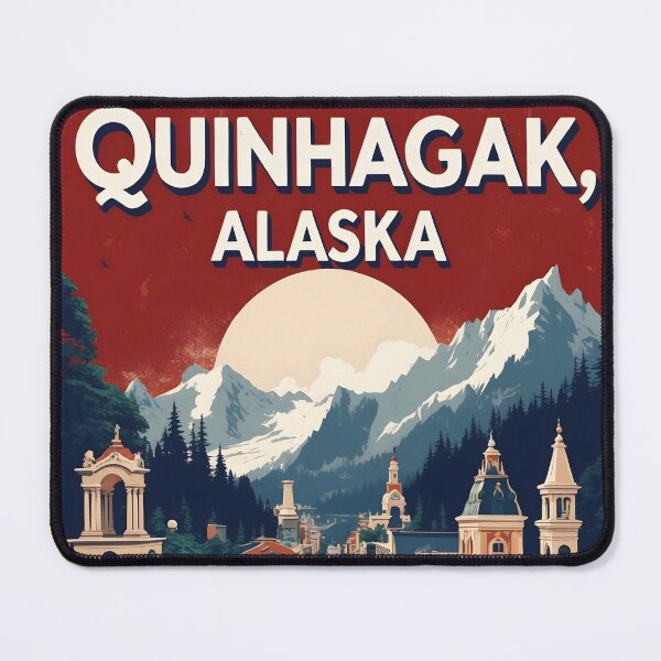 Item preview, Quinhagak Alaska 1950s USA Vintage Travel Tourism designed and sold by TravelersGems.