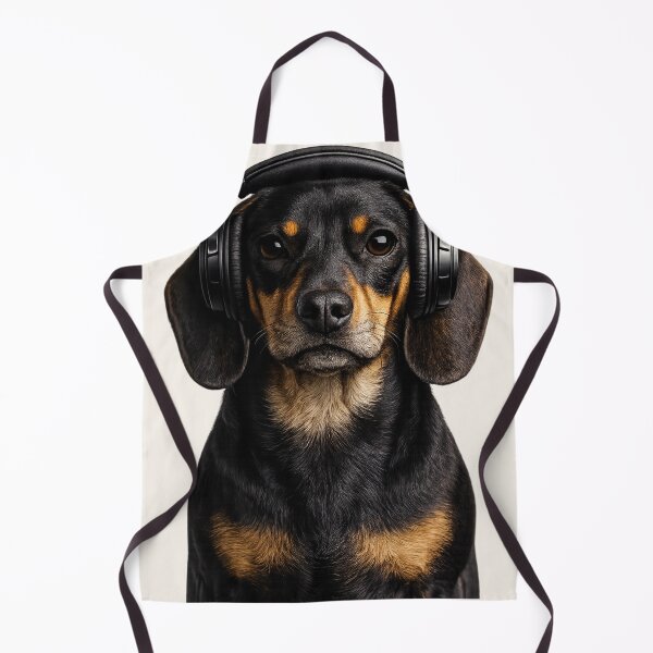Item preview, Cool Dachshund With Headphones designed and sold by BagFactoryUK.