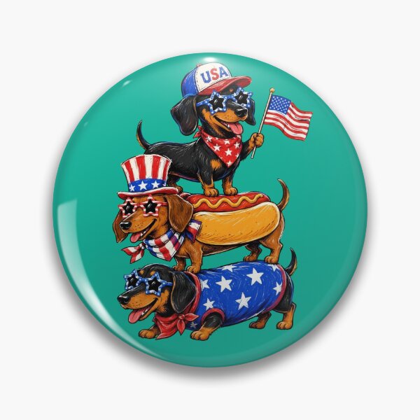 Item preview, Patriotic Dachshund USA Independence Day designed and sold by RebenCantik.