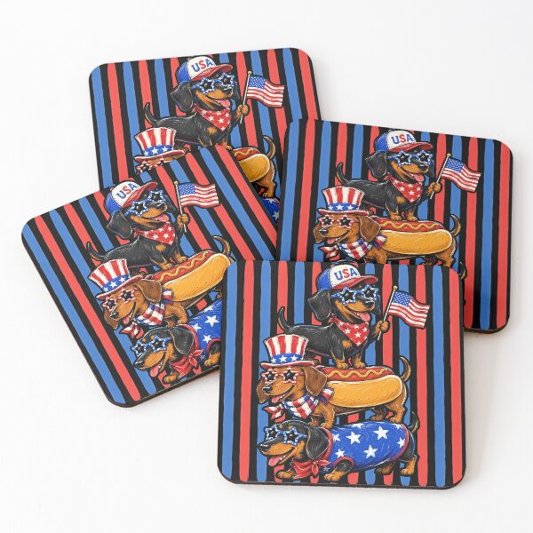 Item preview, Patriotic Dachshund USA Independence Day designed and sold by RebenCantik.