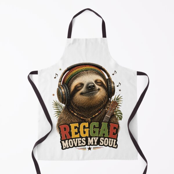 Item preview, Reggae Moves My Soul – Sloth with Headphones Design designed and sold by MarekoraStudio.