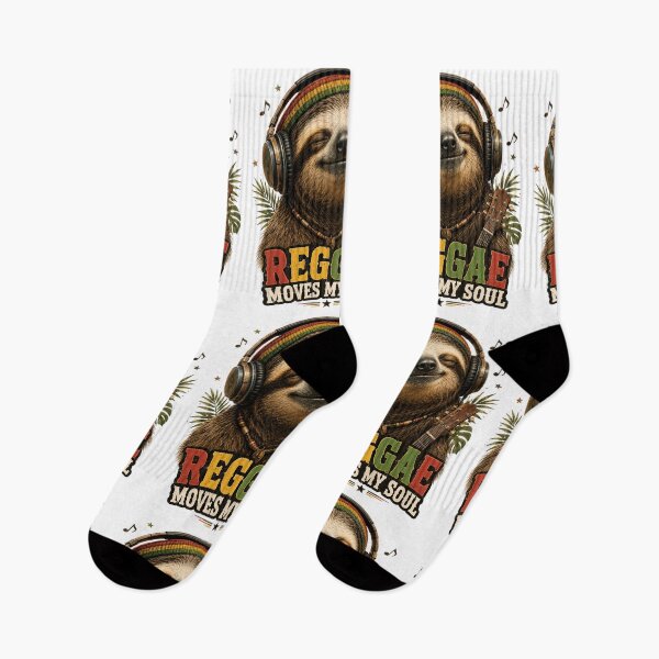 Item preview, Reggae Moves My Soul – Sloth with Headphones Design designed and sold by MarekoraStudio.