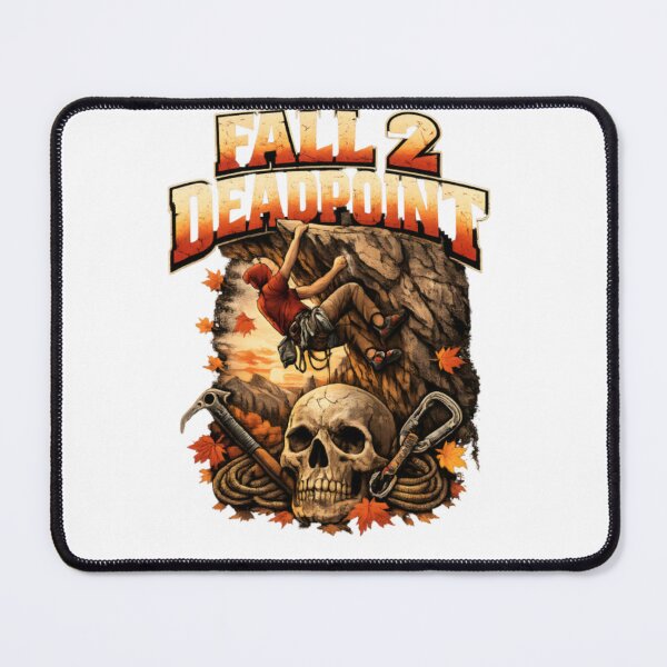 Item preview, Fall 2 Deadpoint Rock Climbing Vintage Skull Autumn designed and sold by CatLovers Studio.