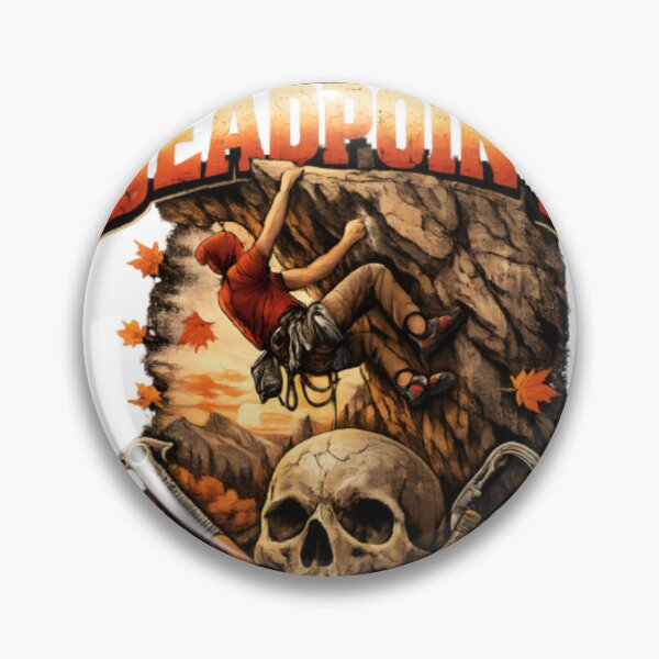 Item preview, Fall 2 Deadpoint Rock Climbing Vintage Skull Autumn designed and sold by CatLovers Studio.