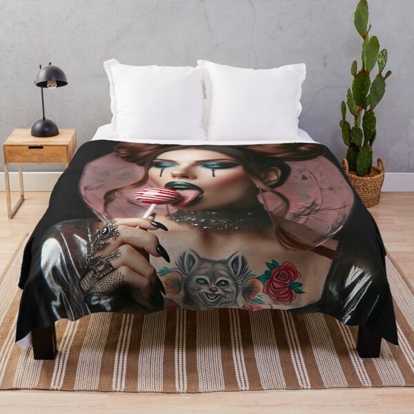 Item preview, Goth Girl Licking Swirl Lollipop designed and sold by Voodoo Store Paranormal Collections.
