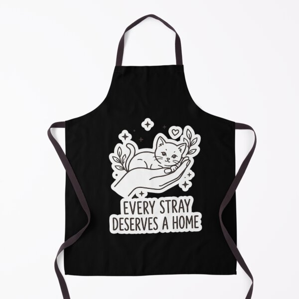 Item preview, Every Stray Deserves A Home Cute Rescue Cat Line Art. designed and sold by BreedCraft Studio.