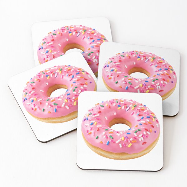 Artikelvorschau, Rosa glasierter Donut mit Streuseln entworfen und verkauft von PriyankaSonara.