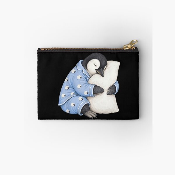 Item preview, Cute Sleepy Baby Penguin in Sheep Pajamas Hugging Pillow designed and sold by haitrieuic96.