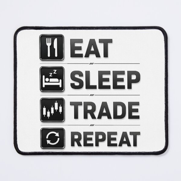 Item preview, Eat Sleep Trade Repeat – Forex Trader Lifestyle | Day Trading Quote | Trading Typography T-Shirt designed and sold by PipForgeStudio .