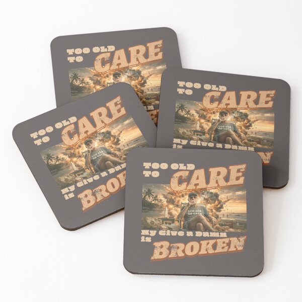 Item preview, Too Old to Care Club My Give A Damn is Broken Classic T-Shirt designed and sold by BlueprintBold.