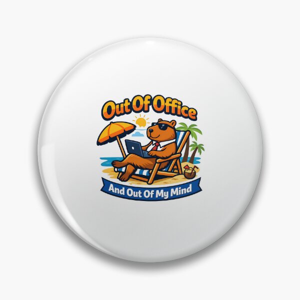 Item preview, Funny Out Of Office Capybara Work Vacation  designed and sold by yanejoy.