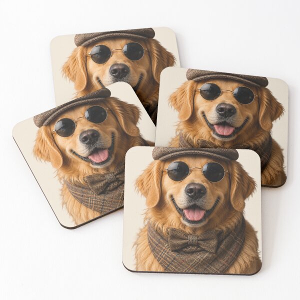 Item preview, Cool Golden Retriever Gentleman designed and sold by BagFactoryUK.